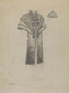 Edith Magnette Prints: Wrap, c. 1936. Creator: Edith Magnette