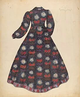 Period Costume Collection: Wrapper, c. 1936. Creator: Mae Szilvasy