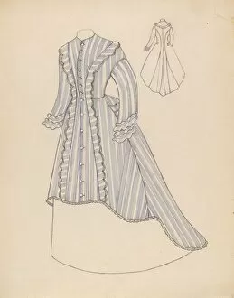 Period Costume Collection: Wrapper, c. 1937. Creator: Mae Szilvasy
