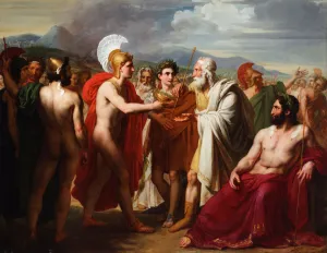 The Wrath of Achilles. Artist: Drolling, Michel Martin (1789-1851) The Wrath of Achilles. Artist: Drolling, Michel Martin (1789-1851)
