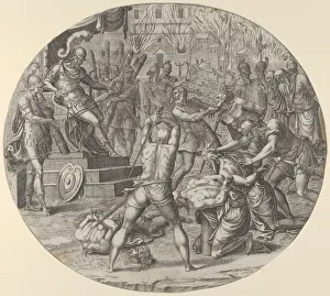 L And Xe9 Collection: Wrath, from the Seven Deadly Sins, ca. 1550-55. Creator: Leon Davent