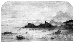 Wreck Prints: Wreck of The Amelia, on the Hermitage Rocks