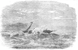 Wreck of The Douro steam-ship, on the Paracels, in the China Sea, 1854. Creator: Unknown. Wreck of The Douro steam-ship, on the Paracels, in the China Sea, 1854. Creator: Unknown