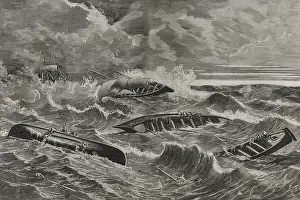 Ocean Prints: Wreck of fishing boats on the coast of the Cantabrian Sea