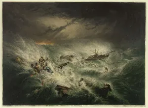 Reliance Prints: The Wreck of the Reliance (November 12, 1842), November 1, 1843. Creator: George Baxter