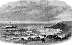 Rough Seas Prints: Wreck of the steam-ship Queen Elizabeth at Calaparra