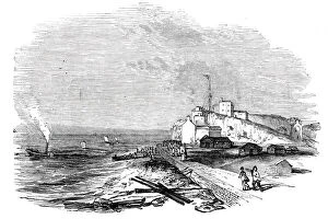 Wreck of 'The Waterman' steamer, off Hastings, 1844. Creator: Unknown