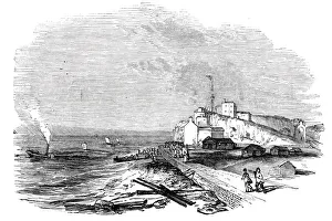 Incident Prints: Wreck of The Waterman'steamer, off Hastings, 1844. Creator: Unknown