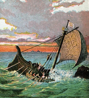 Wreck Of The White Ship, 1120, (c1850)