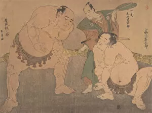 The Wrestlers, ca. 1785. Creator: Shunsho