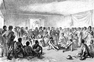 Sportsperson Gallery: Wrestling Match before the Court of Tananarivo; Recent Explorations in Madagascar, 1875