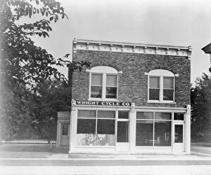 Bikes Collection: Wright Brothers Bicycle Shop, 1937. Creator: Unknown