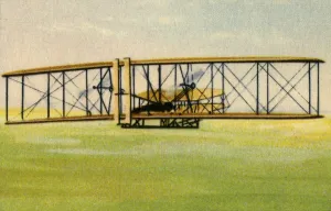 Glider Prints: Wright brothers glider, c1900, (1932). Creator: Unknown