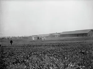 Landing Ground Prints: Wright Flights, Fort Myer, Va, July 1909 - First Army Flights; View of Wright Plane
