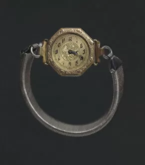 Rights Collection: Wrist watch worn by Harriette Moore, early to mid 20th century. Creator: Unknown
