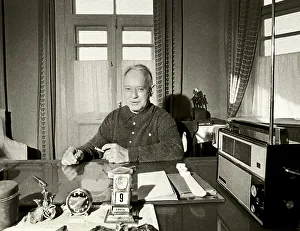 The Russian State Library Gallery: The writer Mikhail Sholokhov (1905-1984), 1960s