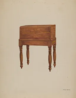 Henry Meyers Prints: Writing Desk, 1935 / 1942. Creator: Henry Meyers