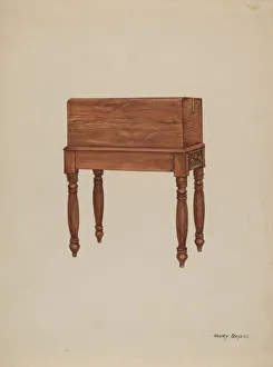 Henry Meyers Prints: Writing Table and Desk, c. 1936. Creator: Henry Meyers