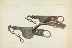 Gerald Transpota Prints: Wrought Iron Bit, 1935 / 1942. Creator: Gerald Transpota