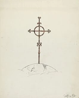 Wrought Iron Cross, 1935/1942. Creator: Geoffrey Holt