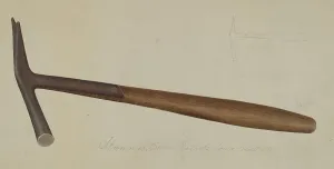 Brown George C Prints: Wrought Iron Hammer, c. 1938. Creator: George C. Brown