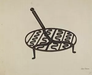 Wrought Iron Trivet, c. 1941. Creator: Lon Cronk