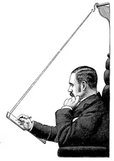 Commuting Prints: The Wryteezy Railway Writing-Desk, 1890. Creator: Unknown