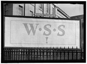 W.S.S. Poster, between 1916 and 1918. Creator: Harris & Ewing. W.S.S. Poster, between 1916 and 1918. Creator: Harris & Ewing