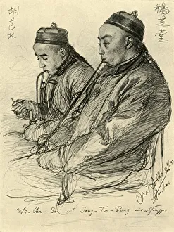 Pigtails Prints: Wu-Chi-Sei and Jang-Tse-Dong from Ningpo, 1898. Creator: Christian Wilhelm Allers