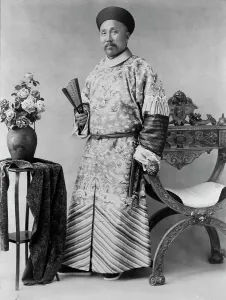 Wu-Ting-Fang, Chinese minister, in Washington, D.C. c1900 Dec. 6. Creator: Frances Benjamin Johnston