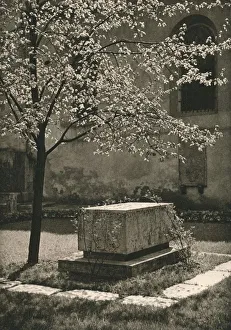 Bayern Prints: Wurzburg - Tomb of Walther von der Vogelweide, 1931. Artist: Kurt Hielscher