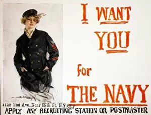 WW1 Recruitment Poster for the US Navy, 1917