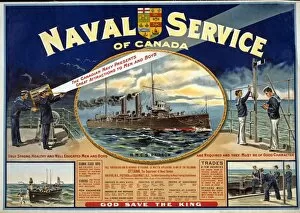 WWI Recruitment Poster for the Naval Service of Canada, 1915