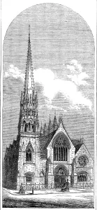 Baptist Church Prints: Wycliffe Chapel, Birmingham, 1864. Creator: Unknown