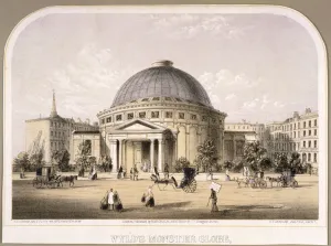 Leicester Square Prints: Wylds Monster Globe, c1851. Artist: Roberts Groom