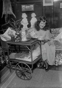 Tea Cup Prints: Wynne Pyle, between c1915 and c1920. Creator: Bain News Service