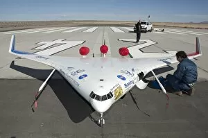 Wing Gallery: X-48B remotely piloted aircraft, USA, 2010. Creator: Tony Landis