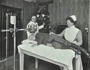 Apparatus Prints: X-ray room for ring worm, Woolwich School Treatment Centre, London, 1914