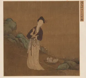 Beijing Prints: Xi Shi, 10th century. Creator: Zhou Wenju (917-975)