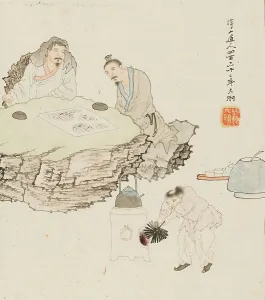 Cleaning Prints: Xie An. Creator: Su Liupeng