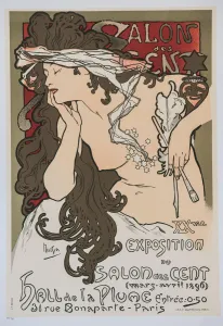 XXeme exposition du Salon des Cent, 1896. Creator: Mucha, Alfons Marie (1860-1939)