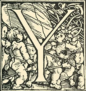 Art History Prints: Y - An Alphabet by Hans Weiditz, c1520-1521, (1908). Creator: Hans Weiditz