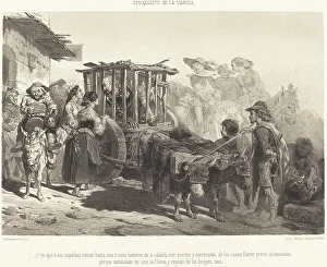 Nanteuil Celestin Prints: y vio que à sus espaldas venian hasta seis ó siete hombres