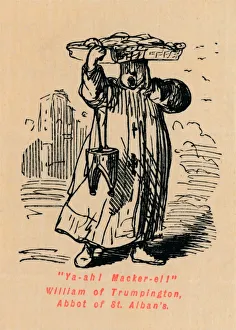 Ya-ah! Macker-el! William of Trumpington, Abbot of St. Alban s. Artist: John Leech