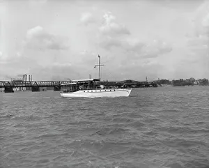 Detroit River Prints: Yacht Althea, broadside (H. Murphy's yacht), between 1907 and 1915. Creator: Unknown
