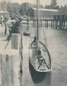 Round The World Prints: The Yacht that sailed round the world, 1936