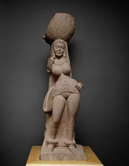 Carrying On Head Collection: Yakshi, Kushan period, 2nd century. Creator: Unknown