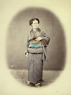 Geta Prints: Yakunin's Concubine, 1866-1867. Creator: Felice Beato