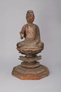 Grey Background Collection: Yakushi Nyorai, 10th / 11th century. Creator: Unknown