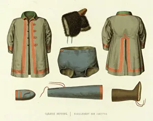 Yakut Clothing, 1856. Creator: Ivan Dem'ianovich Bulychev